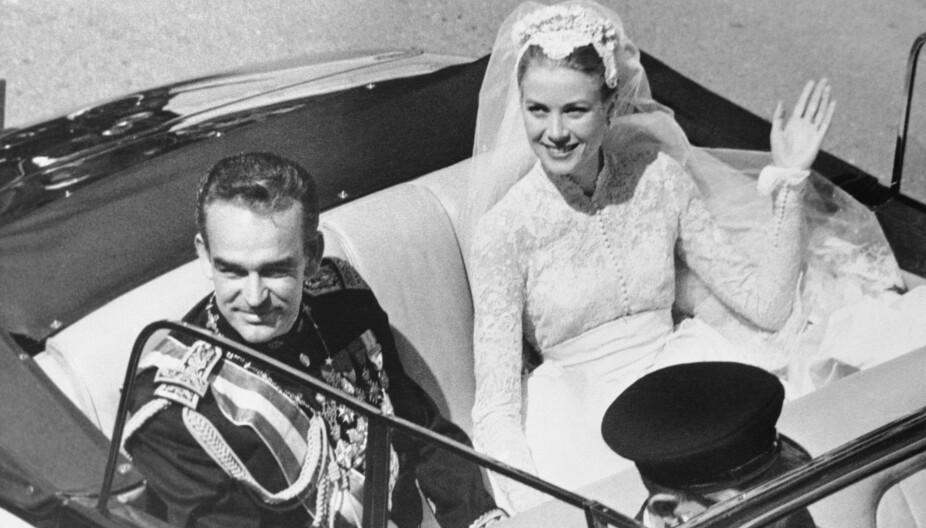 Grace Kelly og Prince Rainier.