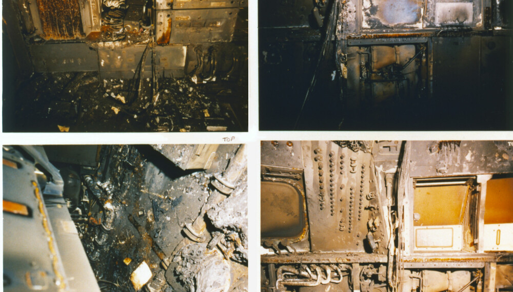 <b>BRANN:</b> Bildene viser de skadene i forskjellige avdelinger. Foto: Getty Images