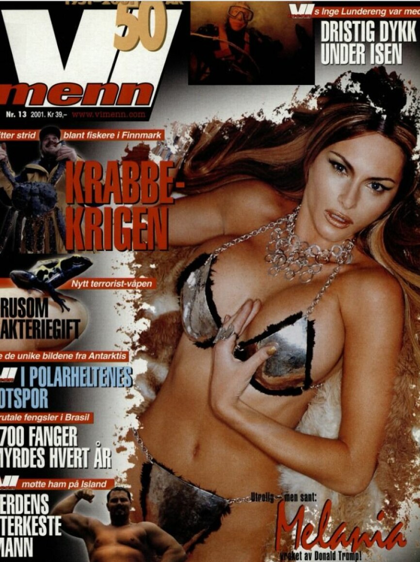FRU TRUMP: Presidentfrue på coveret i 2001.