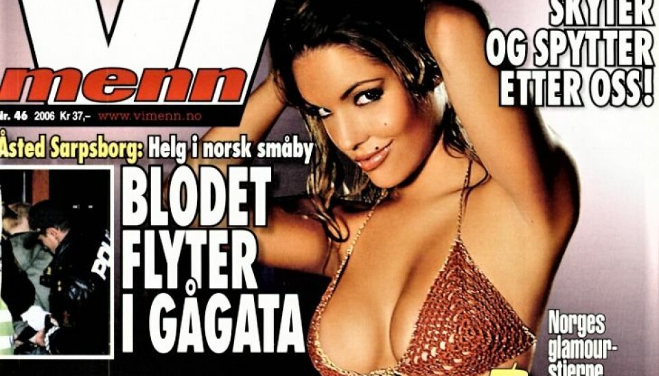 PROGRAMLEDER OG FORSIDEMODELL: Triana Iglesias fra Vi Menn-cover i 2006.