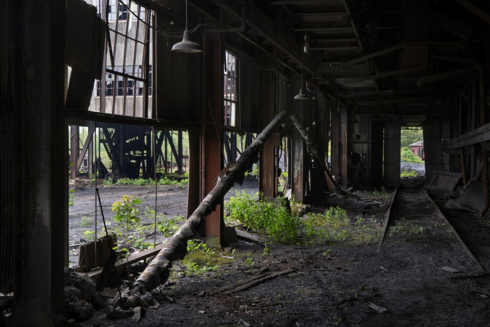 «SILENT HILL»: Denne gamle kullfabrikken, nedslitt og bortgjemt, huser en atmosfære du skal lete lenge etter. Med Centralias historie blandet med bilder fra skrekkfilmen «Silent Hill» i bakhodet, er det litt av et adrenalin rush å entre Old St. Nicolas Breaker under nattens mørke.
