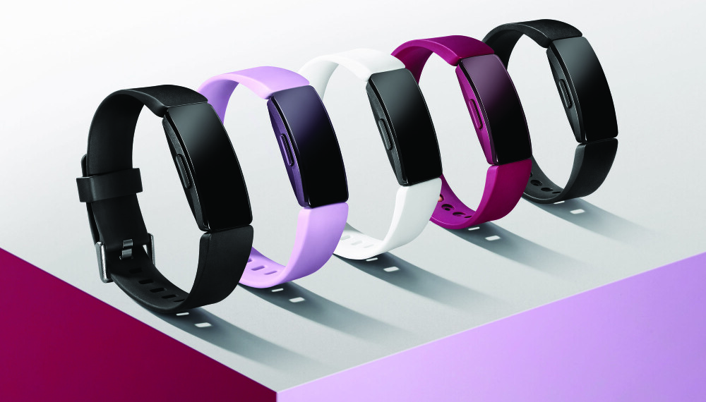 <b>MOTE:</b> Fitbit Inspire HR har et arbånd som er lett å skifte. Da kan man selv velge "dagens farger".