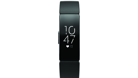 <b>SVART:</b> Fitbit Inspire HR har en svart kjerne, men du kan selv velge farge på armbåndet.