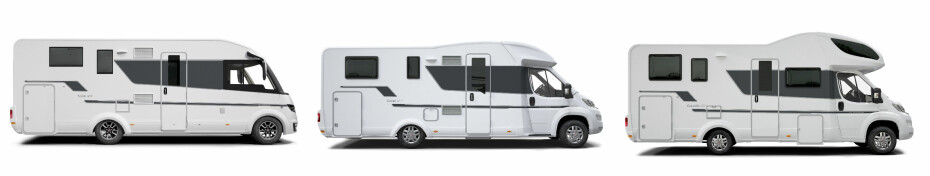 BOBILTYPER: Helintegrert, delintegrert og alkove.