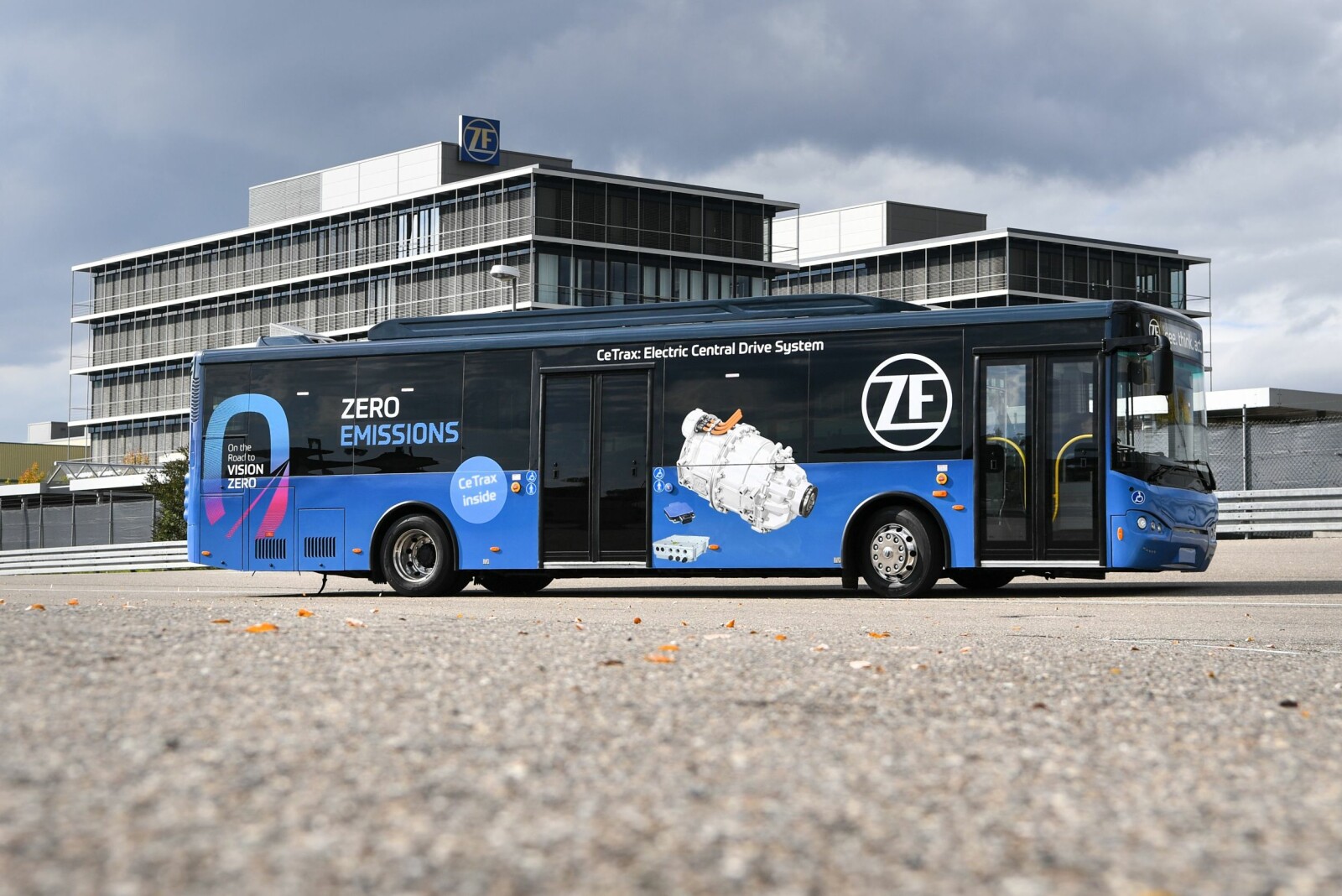 <b>KONVERTERING:</b> Ifølge ZF kan dieselbusser ganske enkelt gjør elektriske med CeTrax-systemet. 