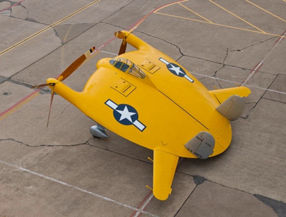 <b>NUMMER 2: </b>Vought V-173 «Den flyvende pannekake».