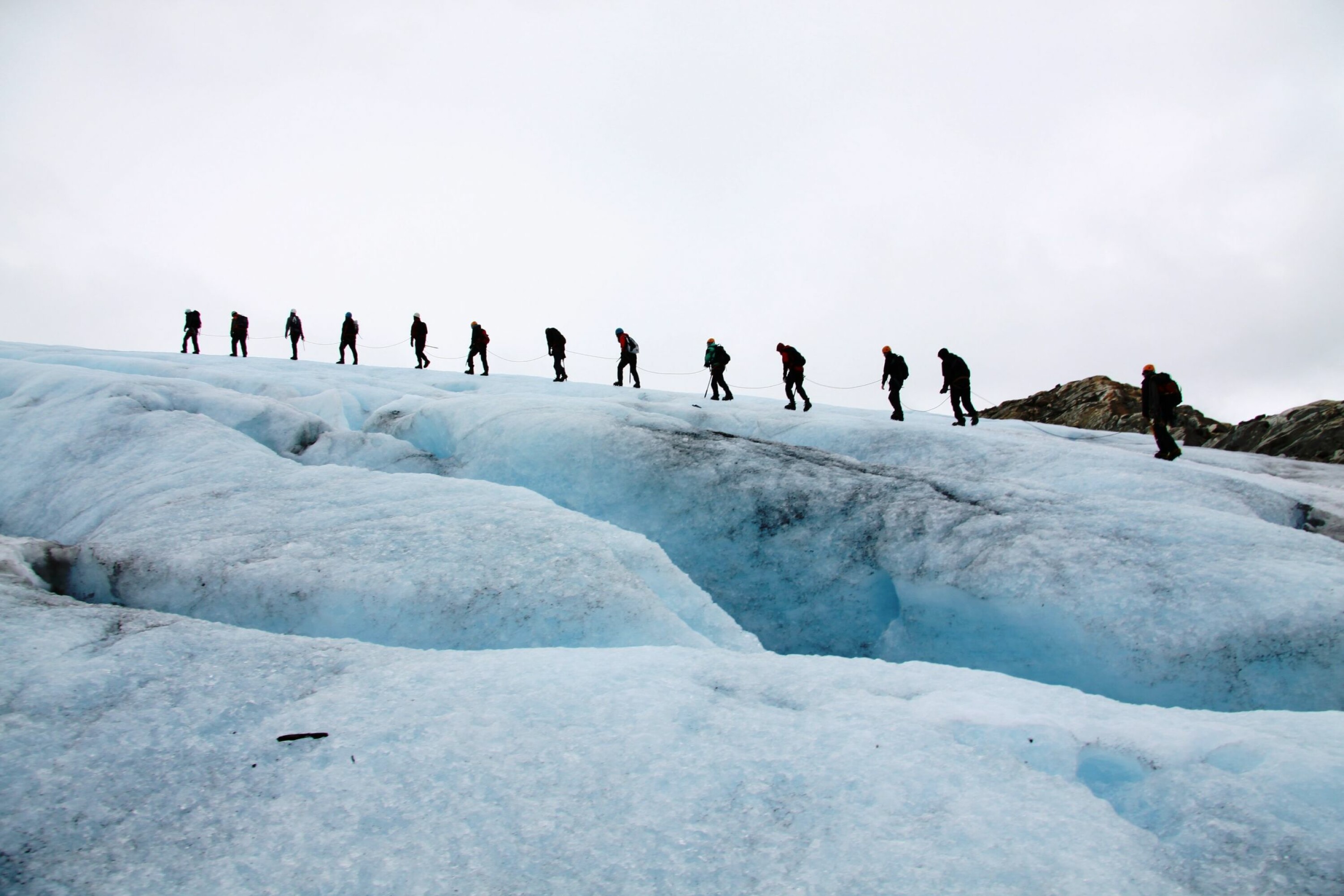 FOLGEFONNA: Organisert bretur på Folgefonna er en flott måte å avkjøle seg på når sommeren blir varm.