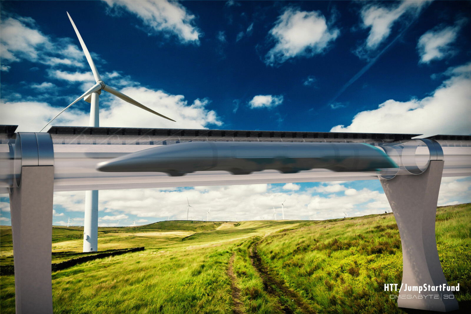 <b>RØRPOST:</b> Hyperloop vil transportere mennesker i rør.