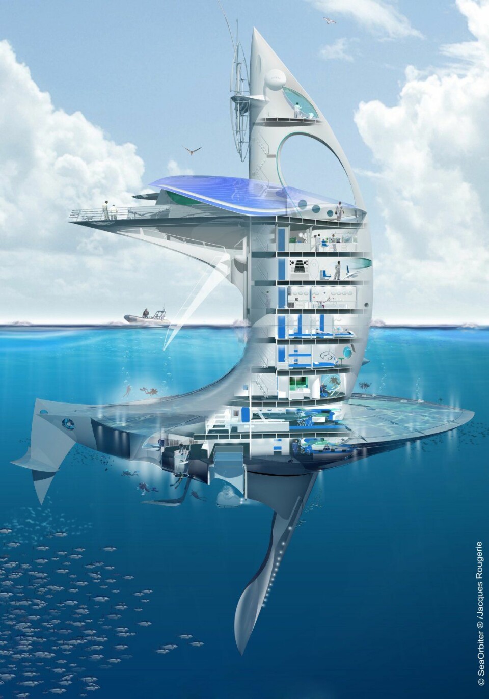 HAIFINNE: Forskningsskipet SeaOrbiter.