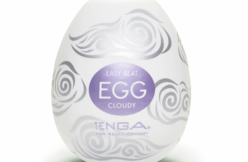 <b>TENGA EGG:</b> Tenga Egg skjuler en hylse med glidemiddel. 