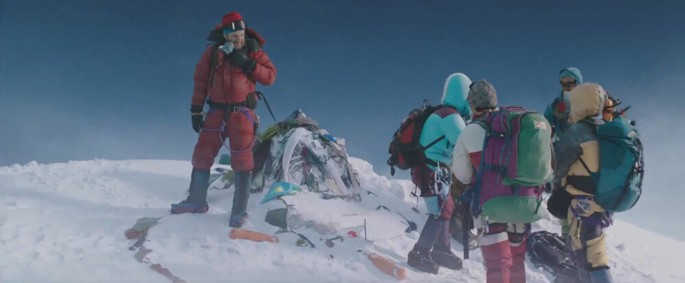 <b>FEMTE GANG PÅ TOPPEN:</b> Hollywood lagde katastrofefilmen «Everest» på grunnlag av tragedien i 1996, her med Jason Clarke (t.v.) i rollen som Rob Hall.