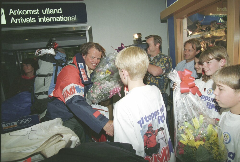 <b>GOD VENN:</b> Den norske eventyreren og forlagsmannen Erling Kagge kom hjem etter å ha vært på sin tredje pol – Mount Everest i 1994. Mannen som loset nordmannen til topps var hans gode venn Rob Hall.
