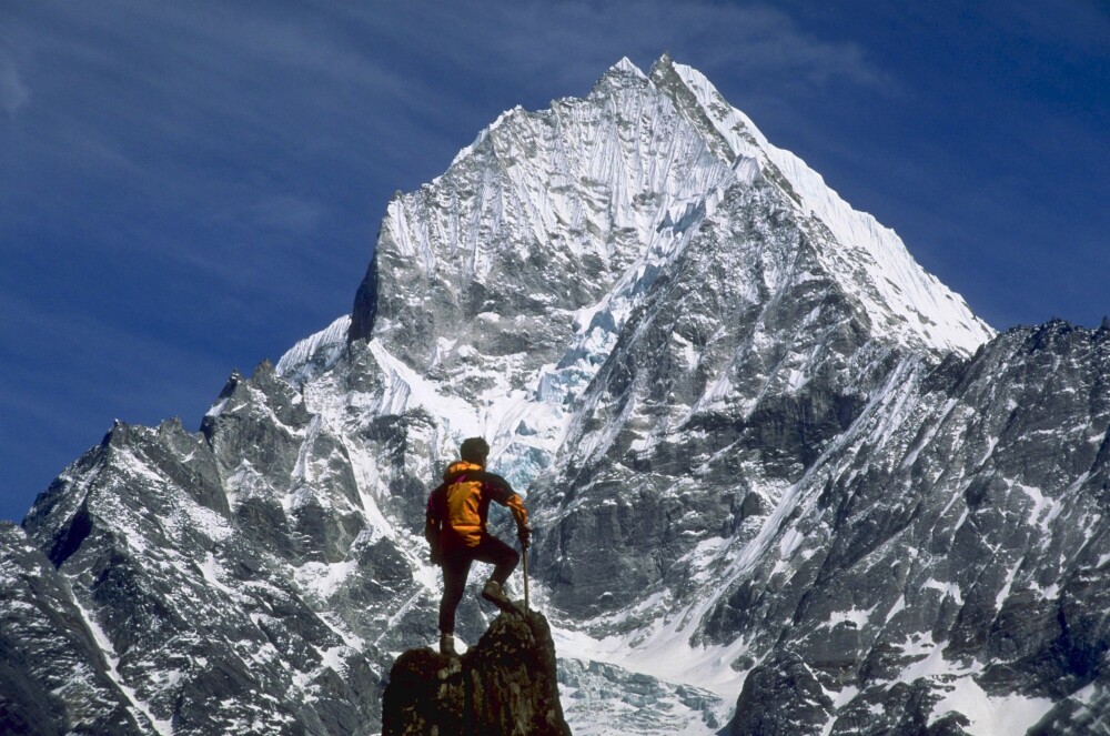 <b>DRØMMEN:</b> Mount Everest fra sin beste side. Når fjellet viser seg fra den verste siden, er det dødelig. Det fikk Erling Kagges gode venn, klatreguiden Rob Hall merke til fulle. 