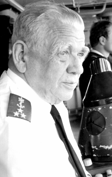 <b>SJEF FOR NORD-NORGE:</b> I fredstid ble viseadmiral Storheill sjef i Sjøforsvaret med ansvar for Nord-Norge.