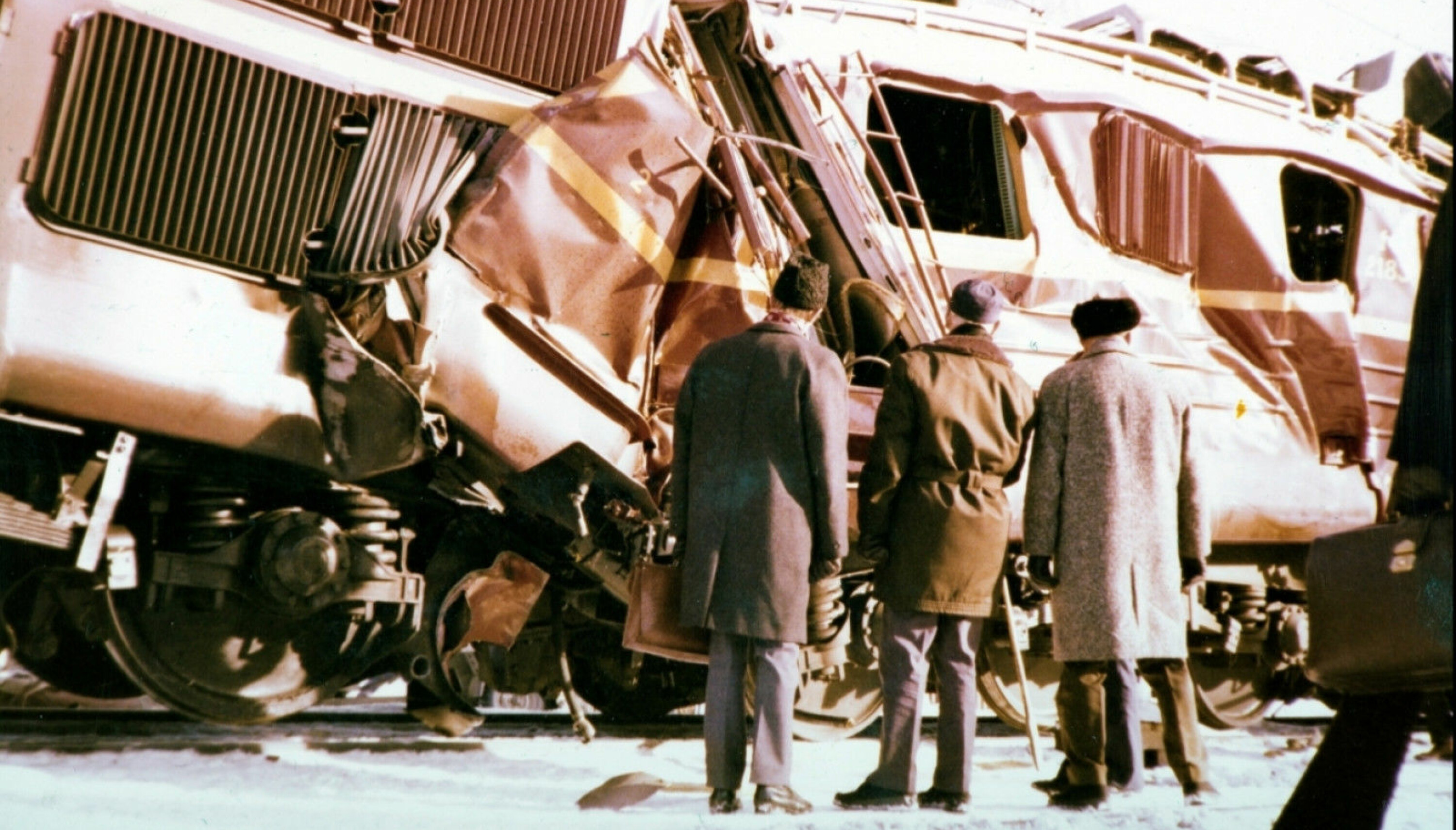 TRETTEN-ULYKKEN: Tretten-ulykken skjedde da et hurtigtog fra Oslo og Dovreekspressen fra Trondheim kolliderte like nord for Tretten stasjon i Øyer kommune i Oppland.