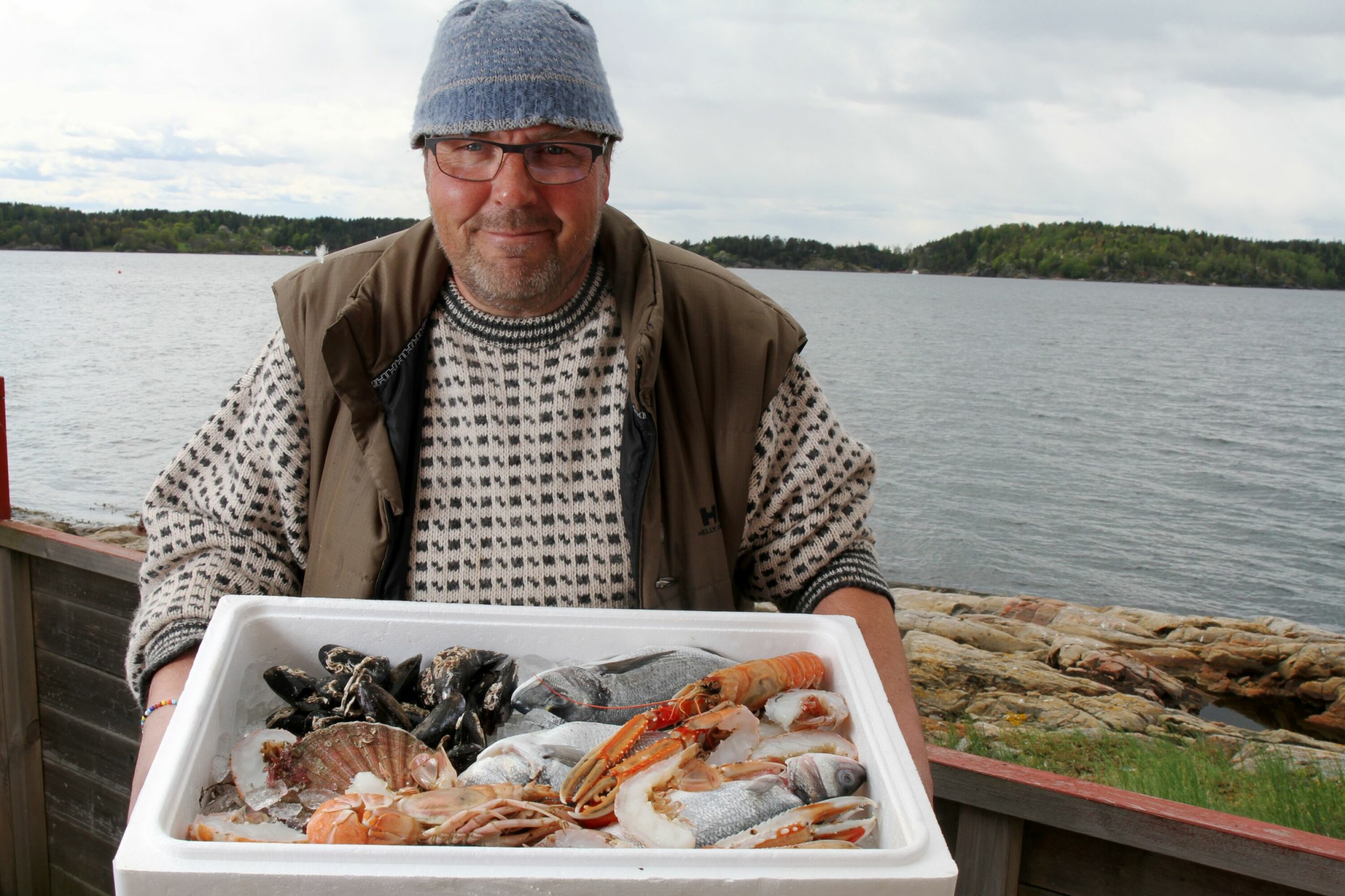 SKATTEKISTE: Når du inviterer deg selv på grilling til en fiskegrossist.