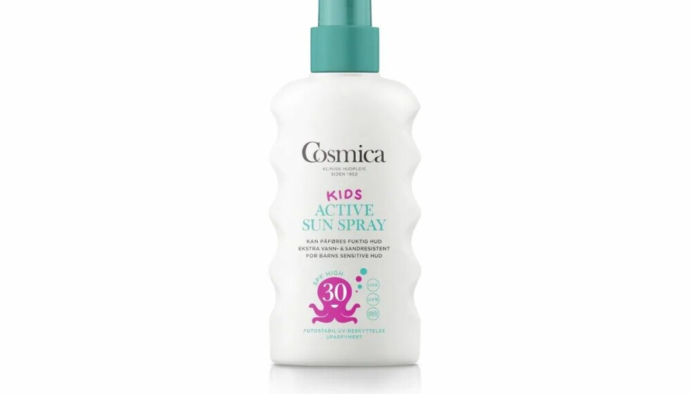 COSMICA KIDS ACTIVE SUN SPRAY SPF 30: Et godt valg