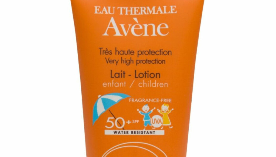 AVÈNE SUN LOTION KIDS 50: Får karakter B.