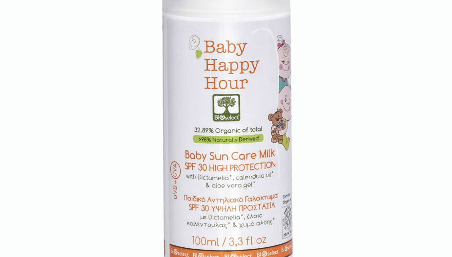 BIOSELECT BABY SUN CARE MILK SPF 3: Får karakter B.