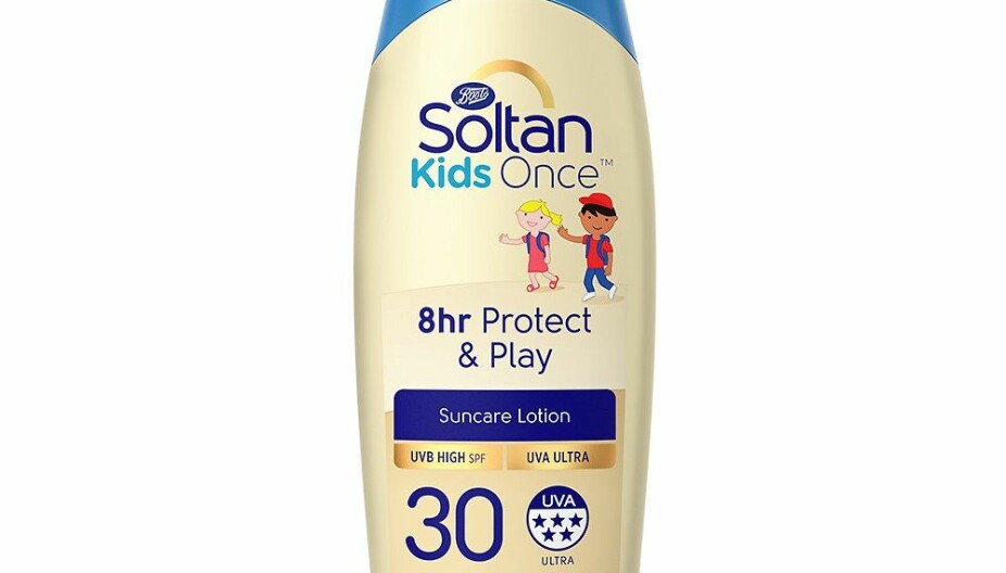 SOLTAN KIDS ANTI SAND PROTECT SUNCARE LOTION SPF 50+: Får testkarakter C.