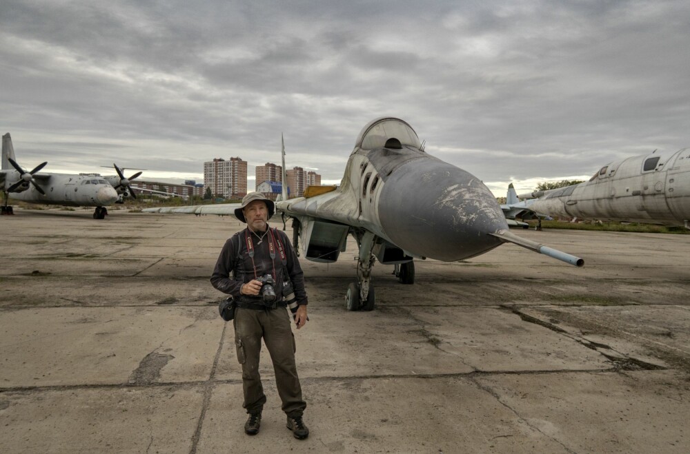 Haglund på den nedlagte flyplassen i Irkutsk.