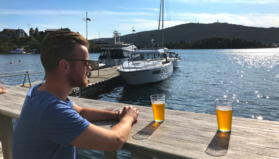 HYSETRYNE: Ankerøl brygget på tang og sjøvann.