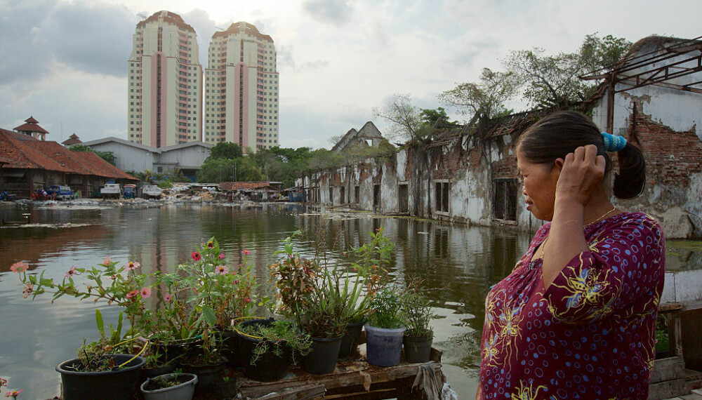<b>SYNKER:</b> Jakarta synker. Hvert år synker byen i snitt med 1–15 centimeter. I den nordlige delen av byen synker den med opp til 25 centimeter i året.