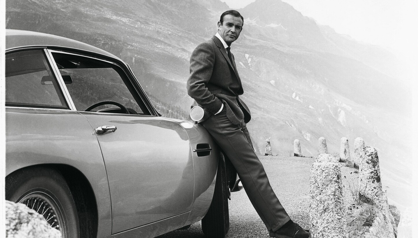 <b>007:</b> Aston Martin DB5 ble verdensberømt etter Bond-filmen Goldfinger med Sean Connery i hovedrollen.