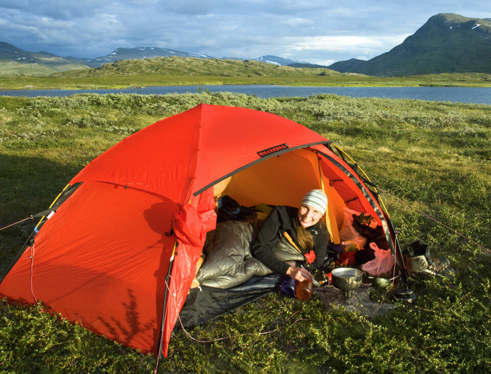 Utstyr til
sommerens telttur