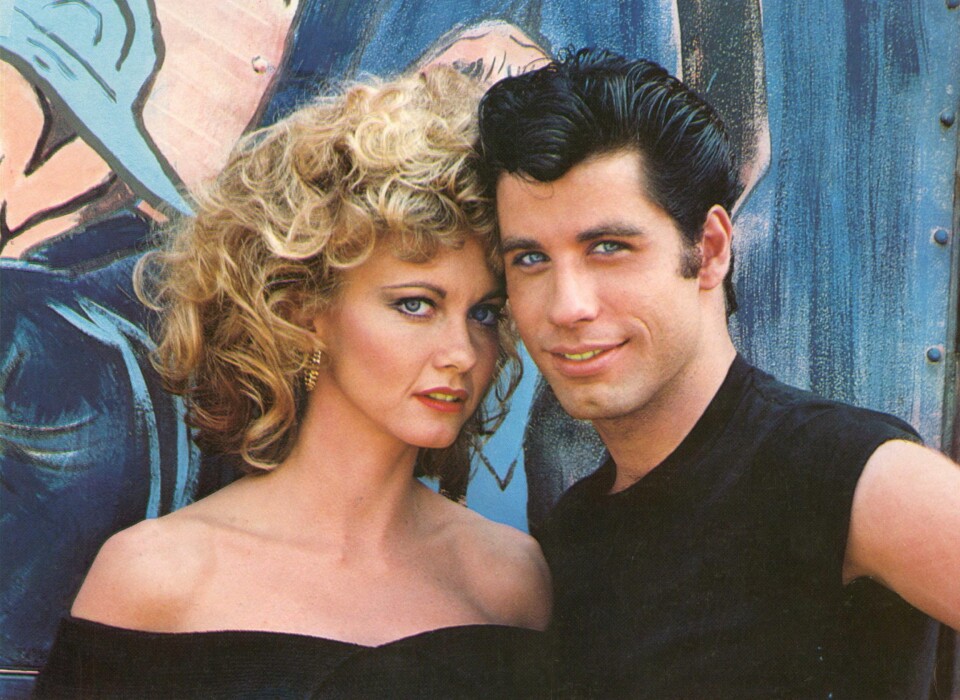 Olivia Newton John og John Travolta i «Grease».