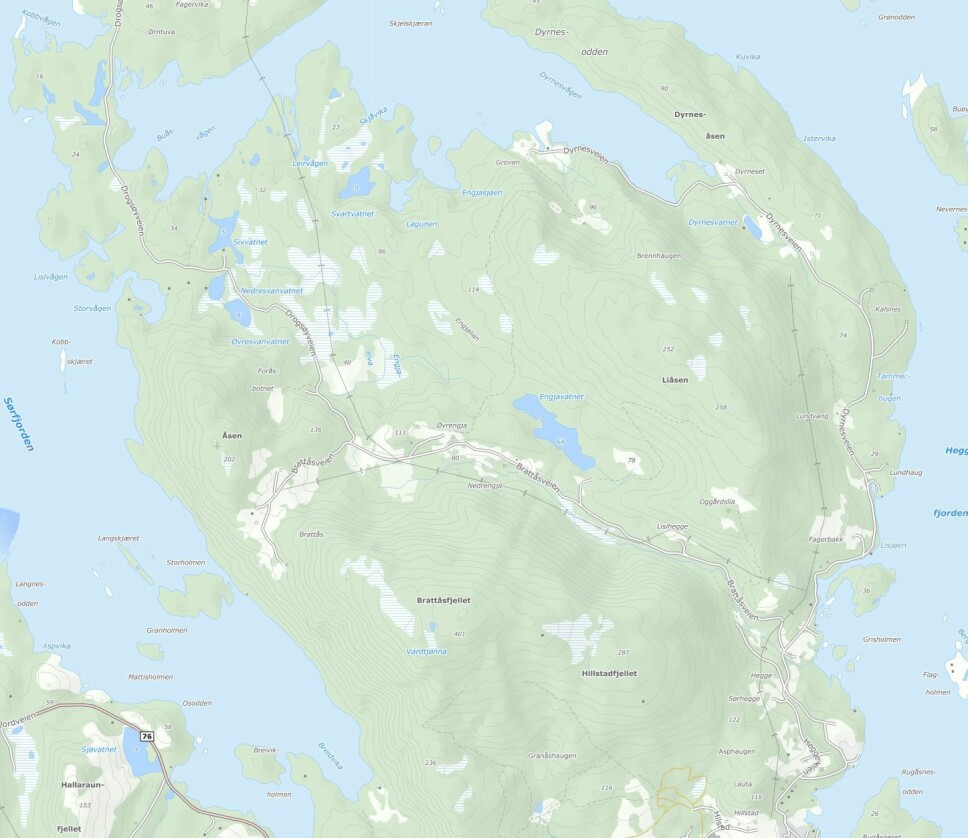 <b>ENGAVATNET:</b> Trollvannet Engavatnet ligger i Velfjord i Nordland