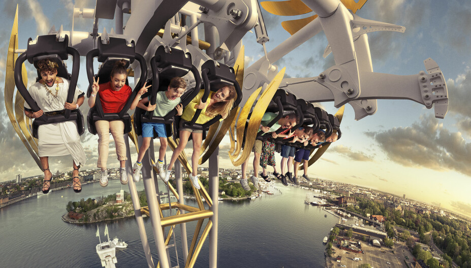 IKAROS: I Gröna Lund finner du Ikaros, der du faller fritt mot bakken fra 95 meters høyde. IKAROS: I Gröna Lund finner du Ikaros, der du faller fritt mot bakken fra 95 meters høyde.