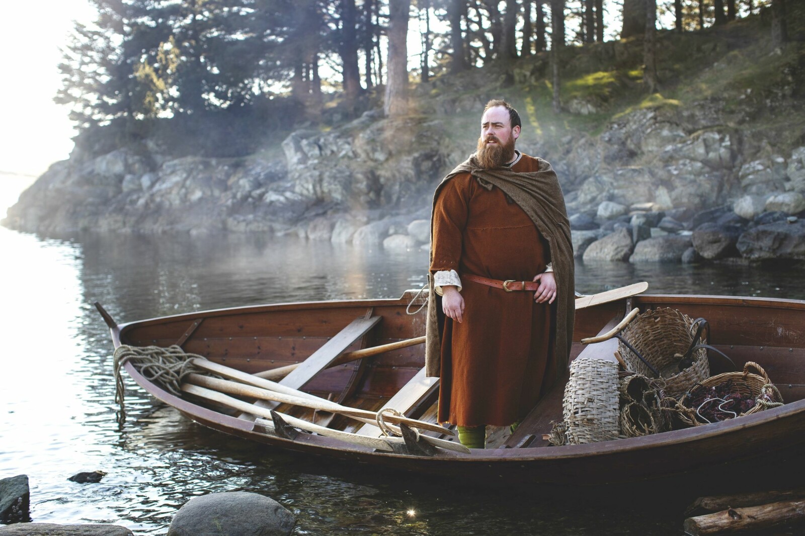 <b>TIL VANNS:</b> Vikingene hadde ikke bare vikingskip, men også mindre båter brukt til blant annet fiske.