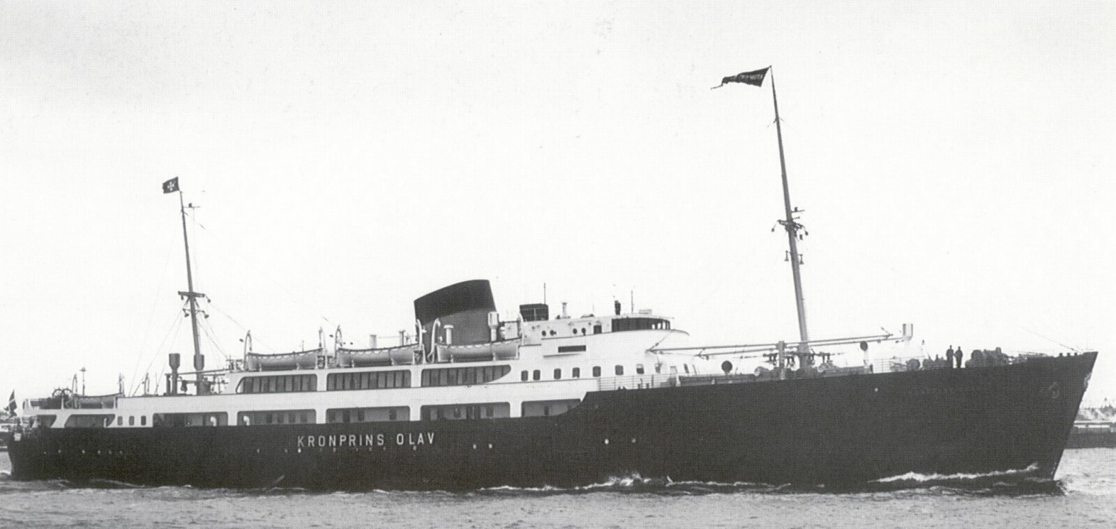 <b>DANSKEBÅT: </b>MS «Kronprins Olav» ble satt i rute i 1937.