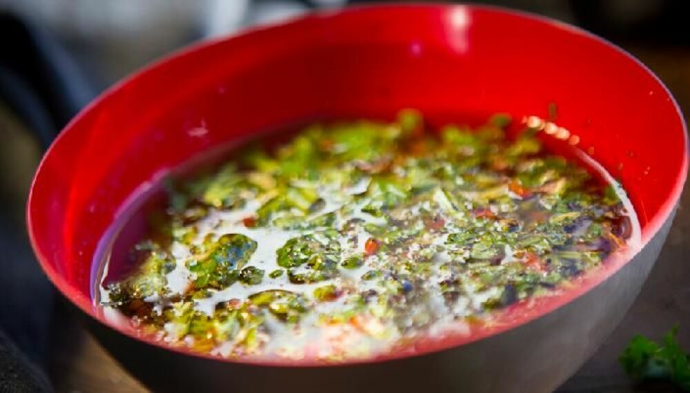 MARINADE: Denne er med øl og soyasaus. MARINADE: Denne er med øl og soyasaus.