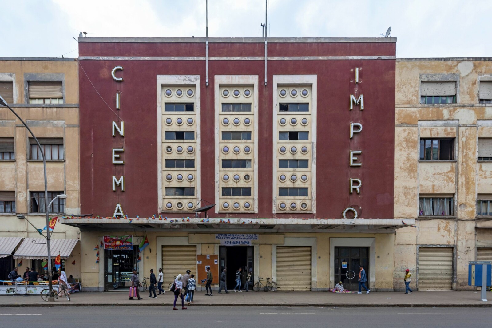 <b>KLASSIKER:</b> «Cinema Impero», et klassisk stykke Art deco fra 1937. Det vises fortsatt filmer på kinoen.