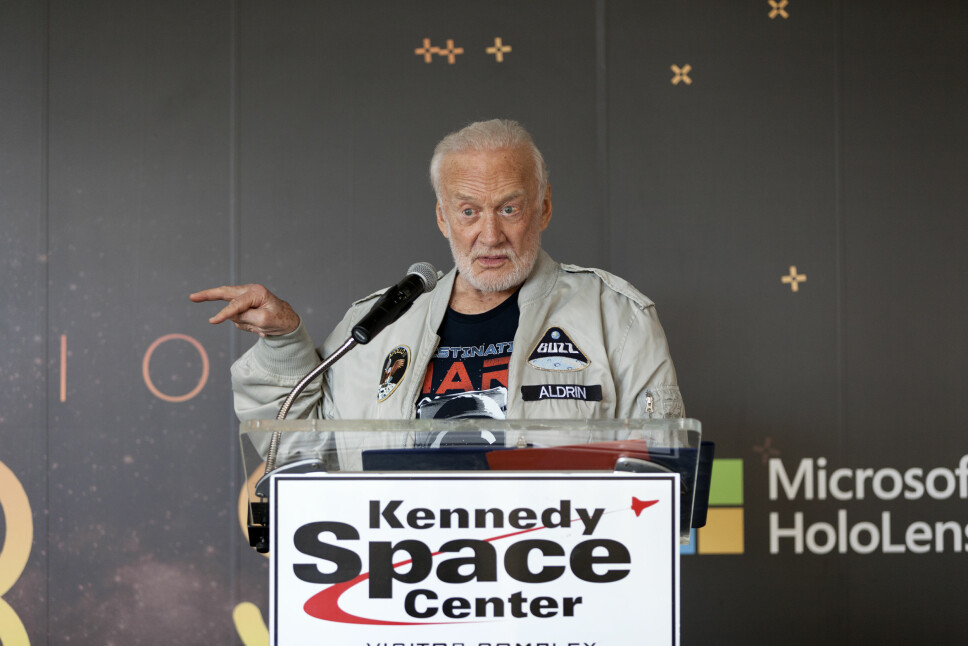 <b>FORTSATT IVRIG:</b> Buzz Aldrin er en ivrig forkjemper for bemannede ferder til Mars.