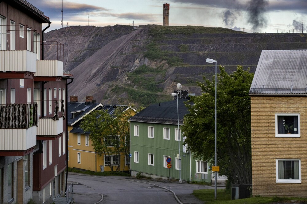 <b>PREGER BYEN:</b> Jerngruven er synlig fra store deler av den gamle bykjernen.
