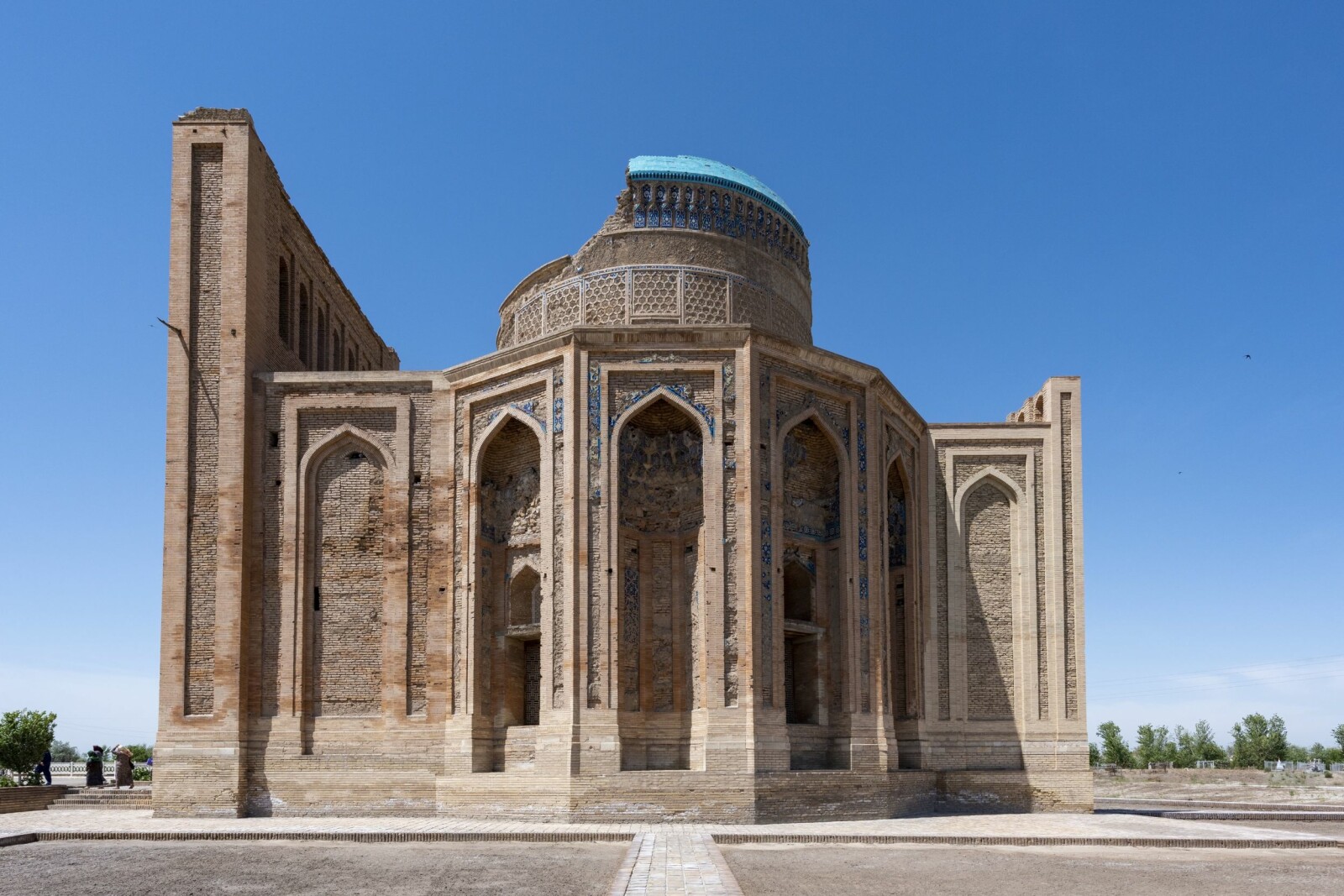 <b>UNIKT BYGG:</b> Tyurabek-khanym-mausoleet i Kunya-Urgench.