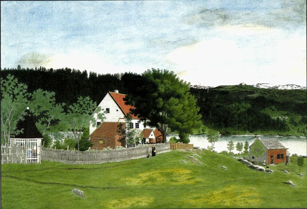 <b>HOLMEN:</b> Slik så det ut på gården Holmen i Ulvik hvor Catharine og hennes to søstre bodde. 