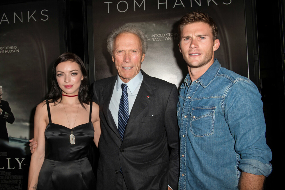 MED BARNA: Clint Eastwood med barna Fransesca og Scott Eastwood i 2016.