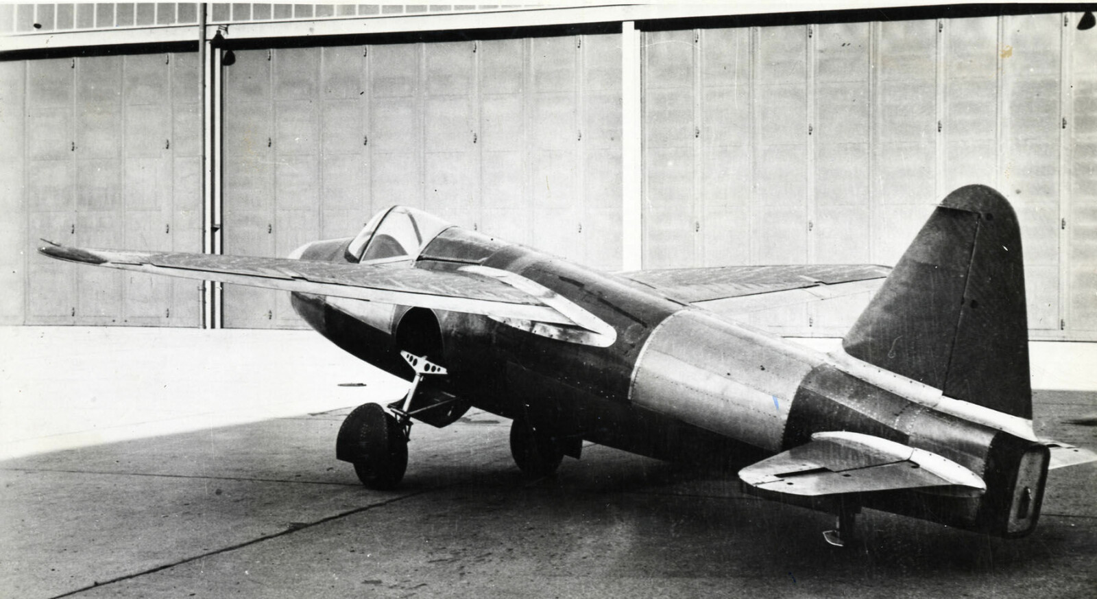 <b>ØDELAGT:</b> Det fantes bare ett Heinkel He 178. Det ble plassert i Deutsches Technikmuseum i Berlin, hvor det ble ødelagt i et bombeangrep i 1943.