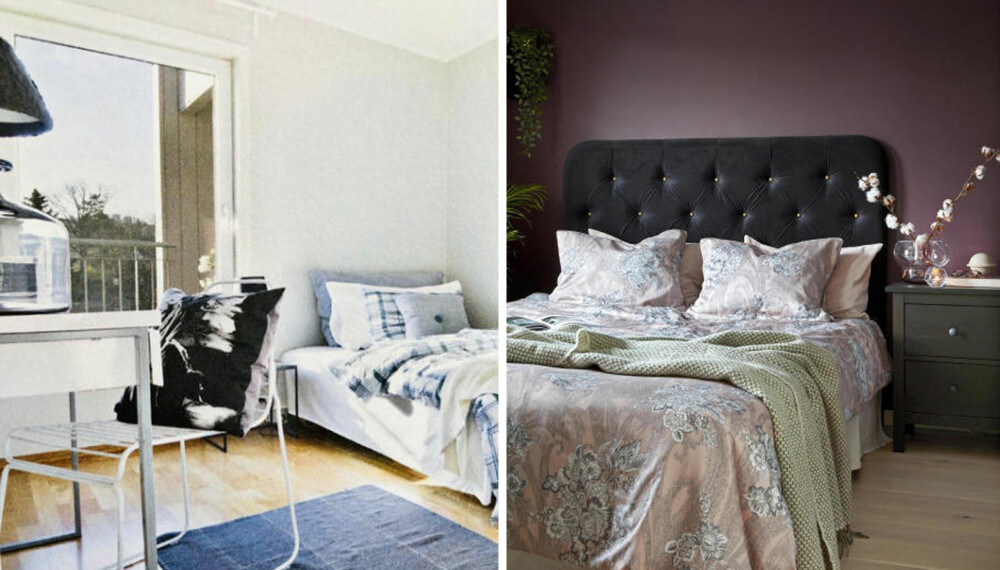 ELEGANSE: Det gamle soverommet fikk en skikkelig makeover. ELEGANSE: Det gamle soverommet fikk en skikkelig makeover.