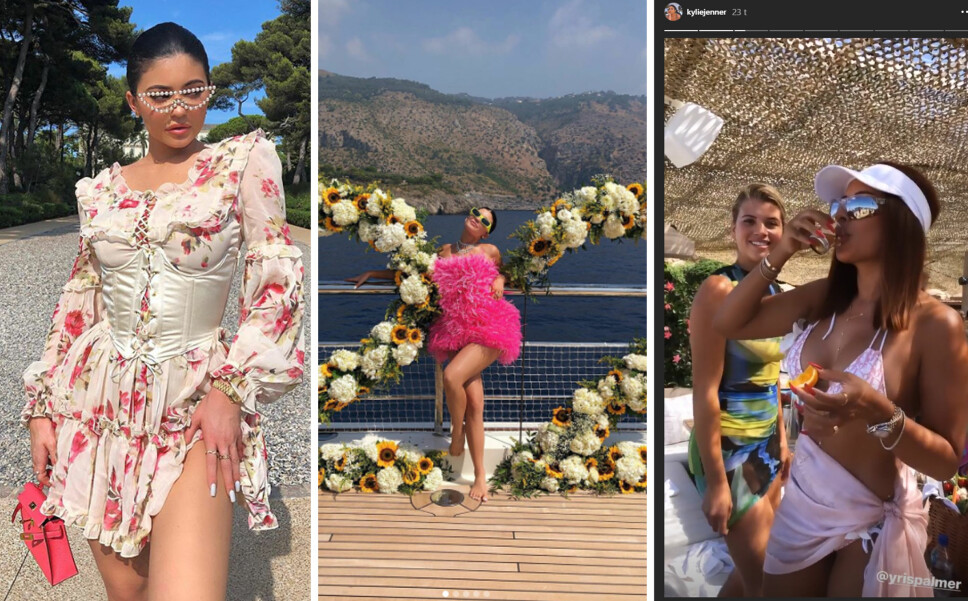 LITT AV EN UKE: Kylie Jenner har feiret 22-årsdagen sin med et skikkelig brak sammen med familie og venner, på en milliardyacht langs den italienske kysten og over mot Frankrike.