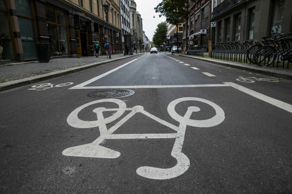 <b>MILLIARDPROSJEKT:</b> Oslos sykkelveier er et svimlende milliardprosjekt. Derfor blir man like forbløffet hver gang man ser hvor få som bruker dem.