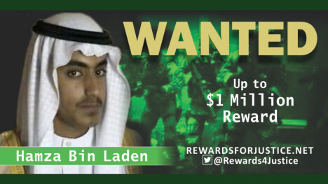 <b>VAR ETTERSØKT:</b> Tidligere i år utlovet USA en dusør på 1 million dollar til den som kunne bidra med informasjon som førte til pågripelse av Hamza bin Laden. I sommer ble han rapportert drept.