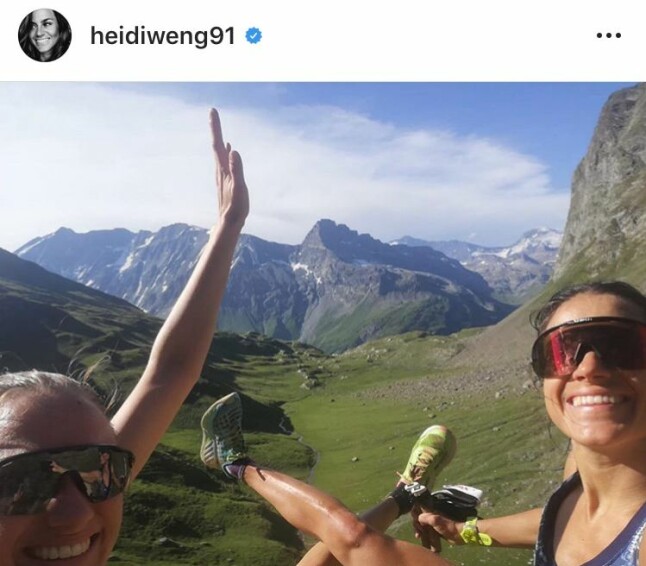 TOUR DE FRANCE: Heidi Weng har syklet i bratte bakker i Frankrike sammen med storesøster Merete. Det har også blitt kvalitetstid sammen med Maiken Caspersen Falla.