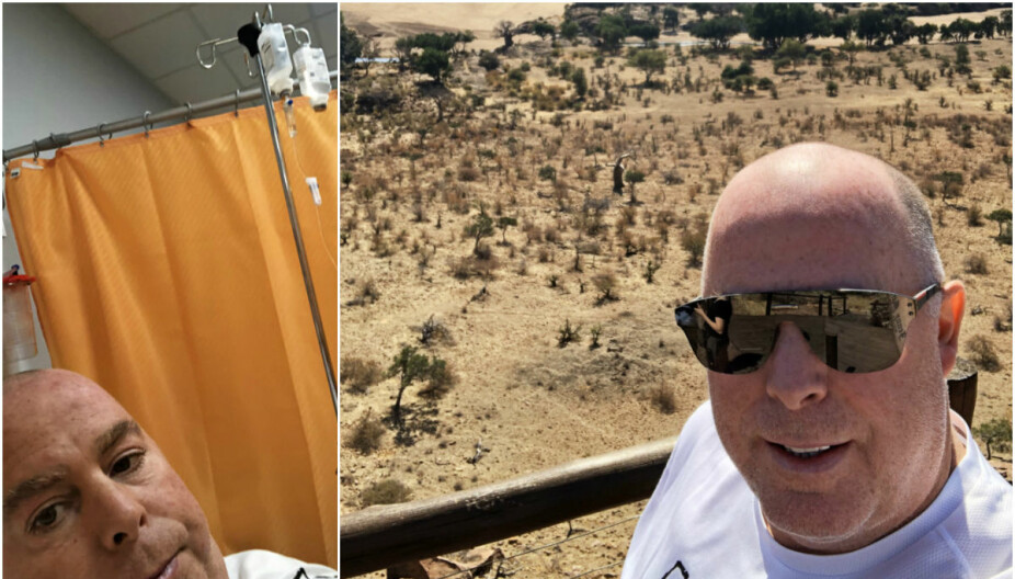 OPTIMIST: – Jeg håper jeg slipper tilbakefall, men jeg er ikke helt «ute av skogen enda», sier ishockeyprofilen. På bildet til venstre er Jan Tore på sykehus i Toscana i det som ble et ublidt møte med det italienske helsevesenet. OPTIMIST: – Jeg håper jeg slipper tilbakefall, men jeg er ikke helt «ute av skogen enda», sier ishockeyprofilen. På bildet til venstre er Jan Tore på sykehus i Toscana i det som ble et ublidt møte med det italienske helsevesenet.