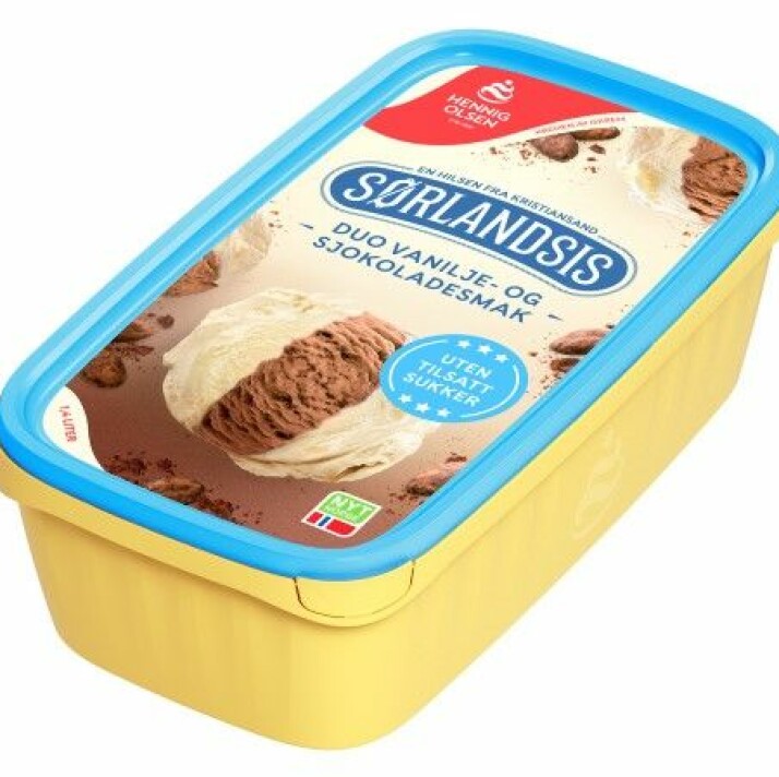 NYTT OG SUKKERFRITT: Hennig-Olsen kommer med en variant av Sørlandsis uten sukker.