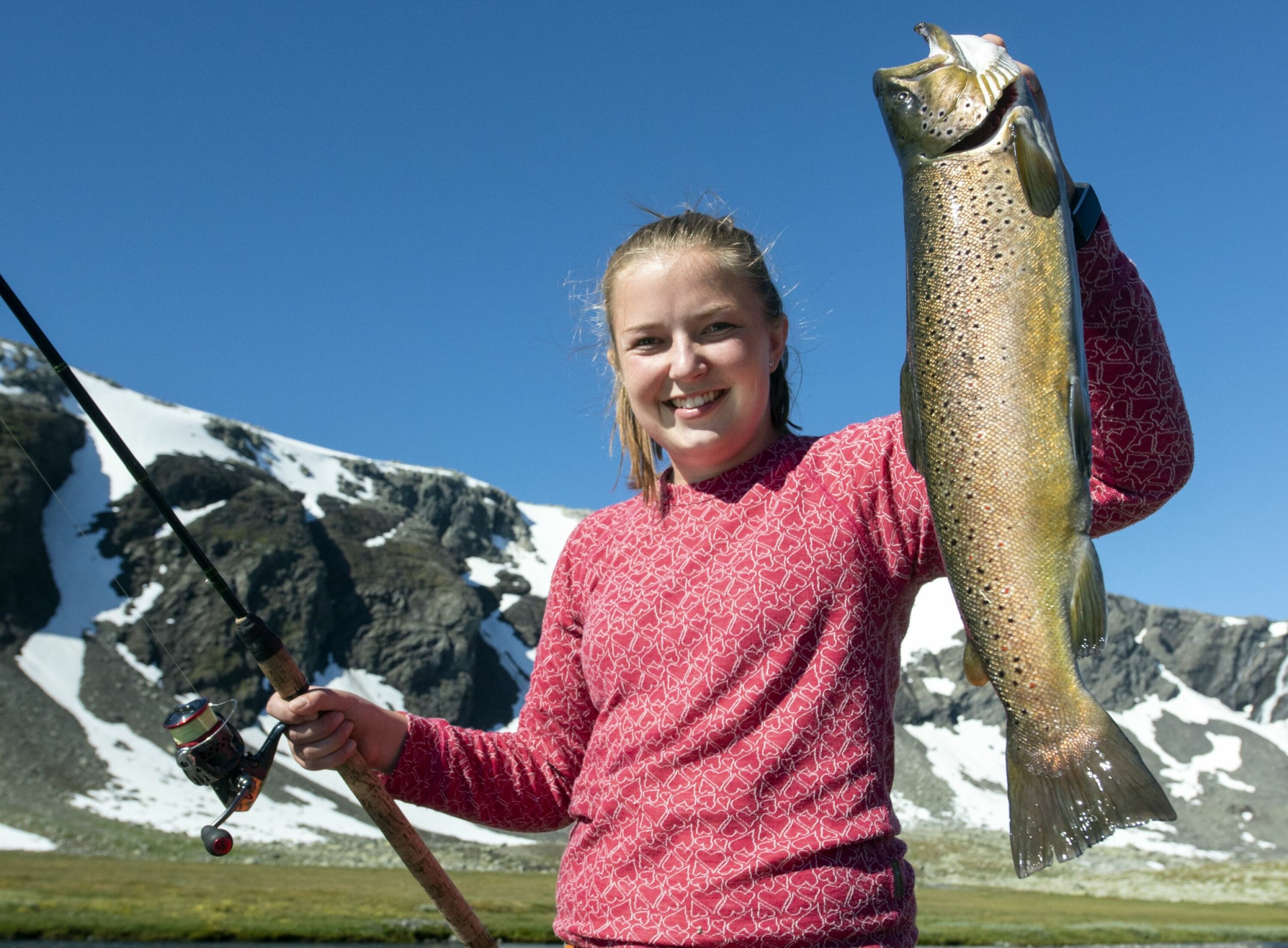 FEIT OG FIN: Tilstrekkelig med næringsdyr gir stor ørret selv om sesongen er kort og kald.